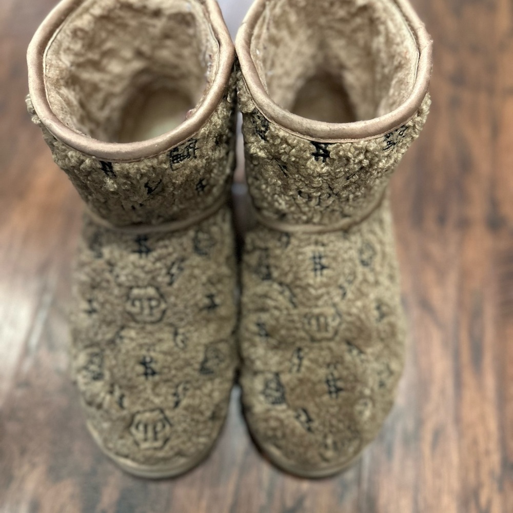 Philipp Plein Tan Ankle Boots